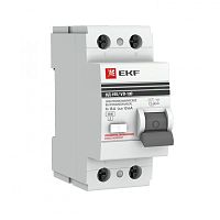 Выключатель дифференциальный (УЗО) ВД-100 2п 100А 100мА тип AC PROxima | код. elcb-2-100-100-em-pro | EKF